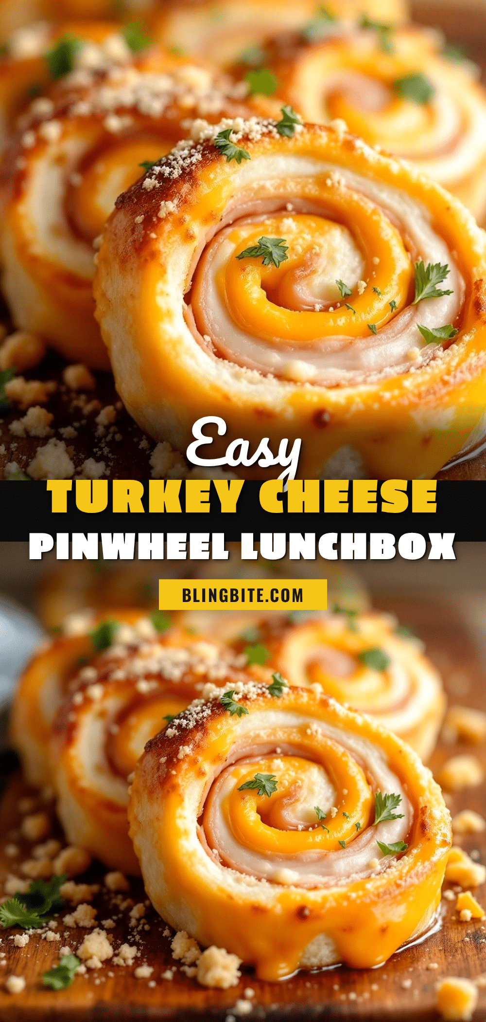 easy turkey and cheese pinwheel lunchbox bites recipe