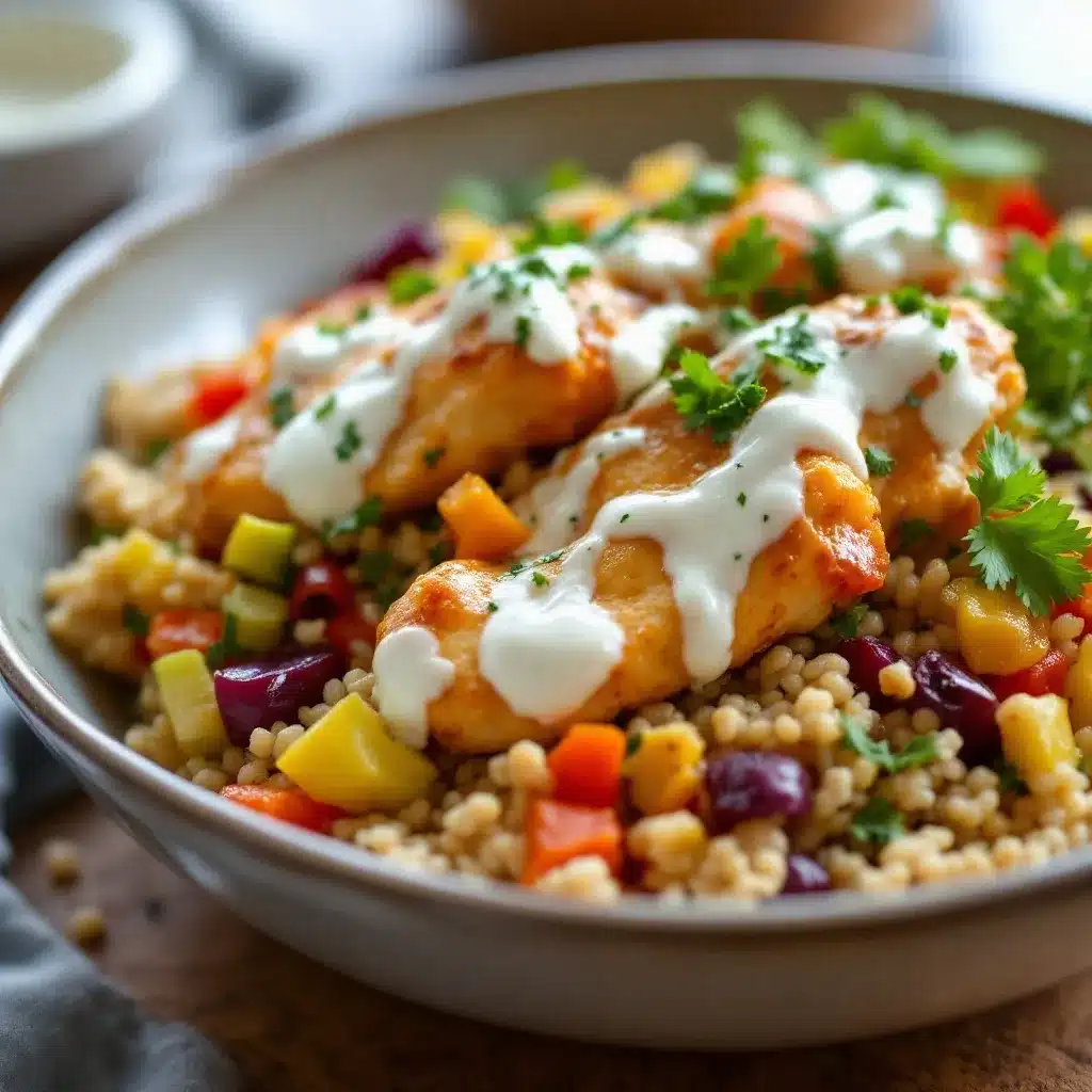 easy weekly meal prep chicken and rice bowls preparation steps