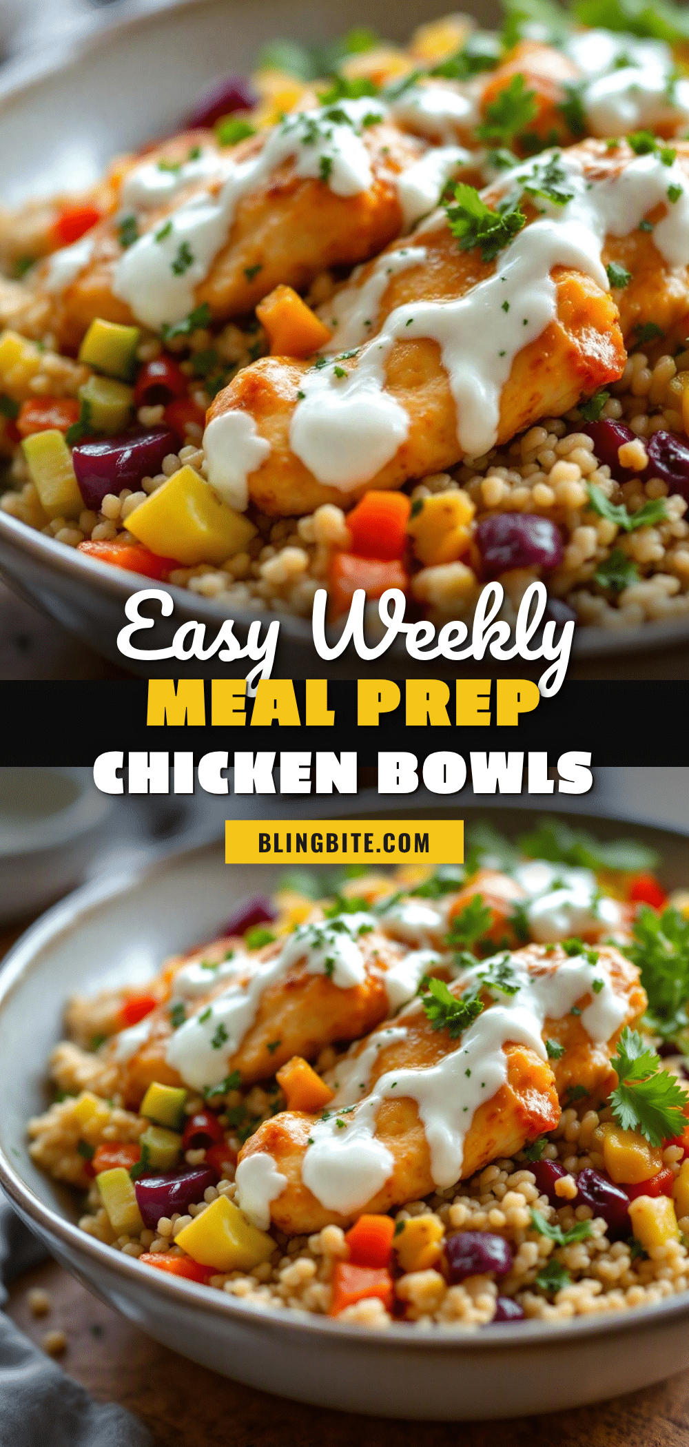 easy weekly meal prep chicken and rice bowls recipe