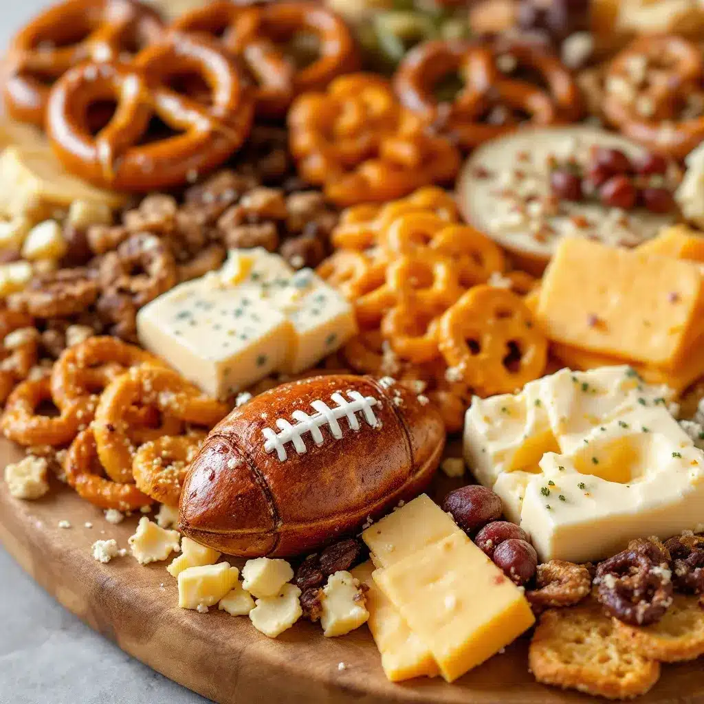 football charcuterie board preparation steps