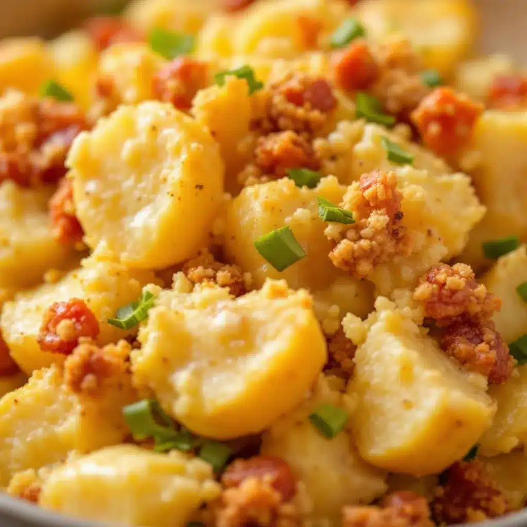loaded baked potato salad preparation steps