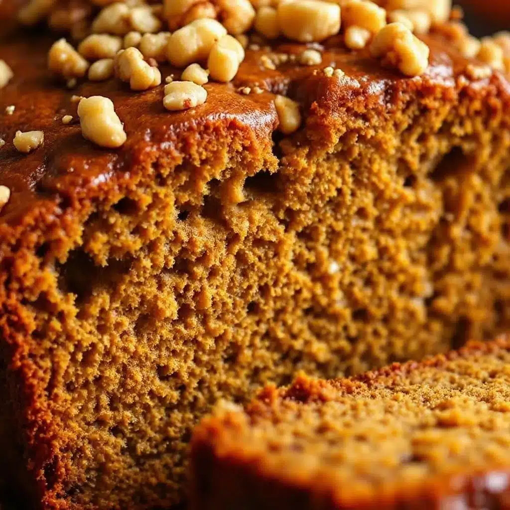 moist pumpkin banana walnut bread - featured image