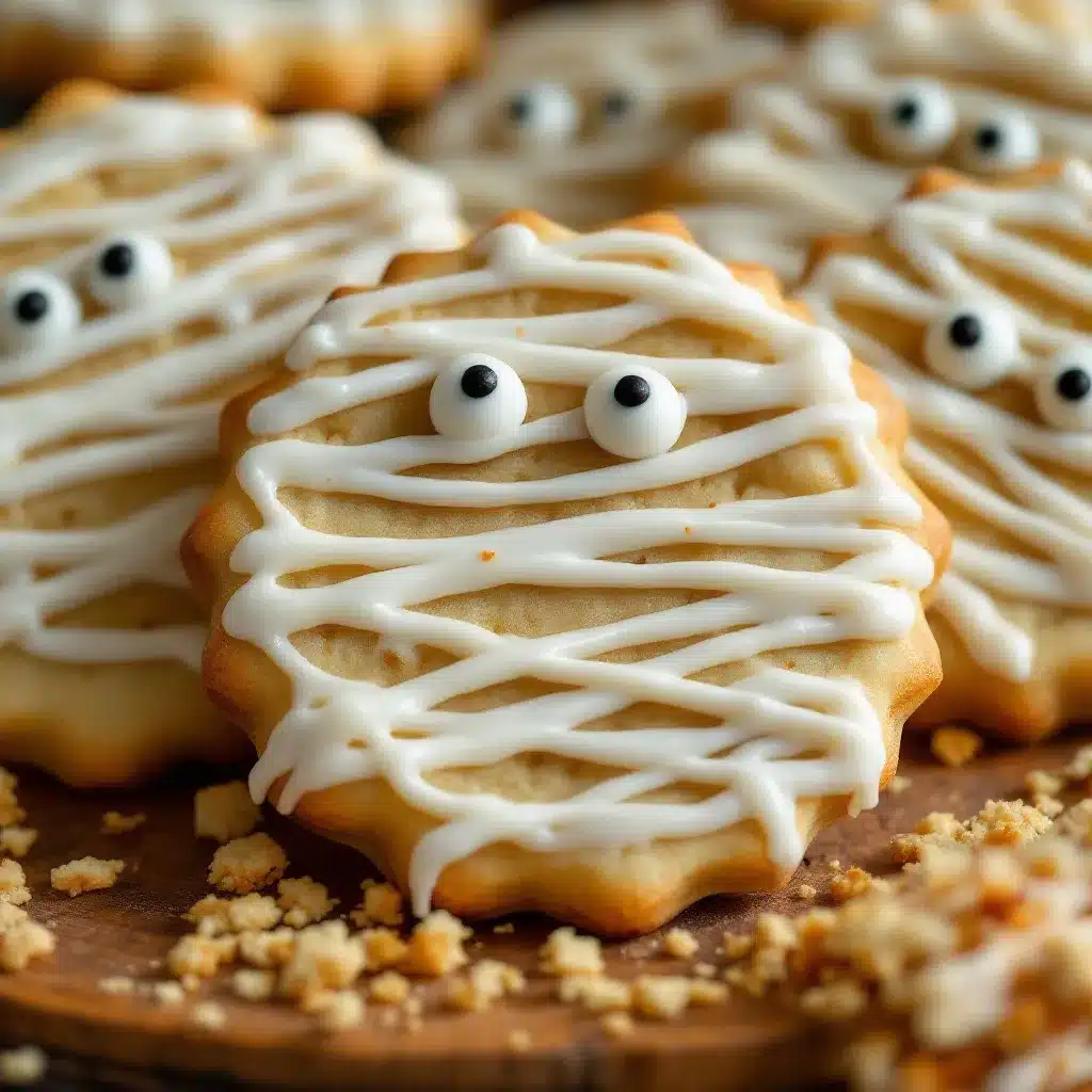 mummy sugar cookies preparation steps