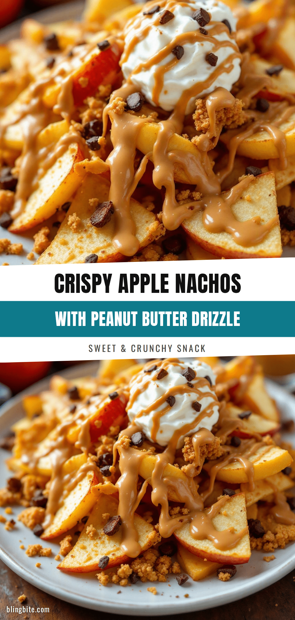 peanut butter apple nachos recipe