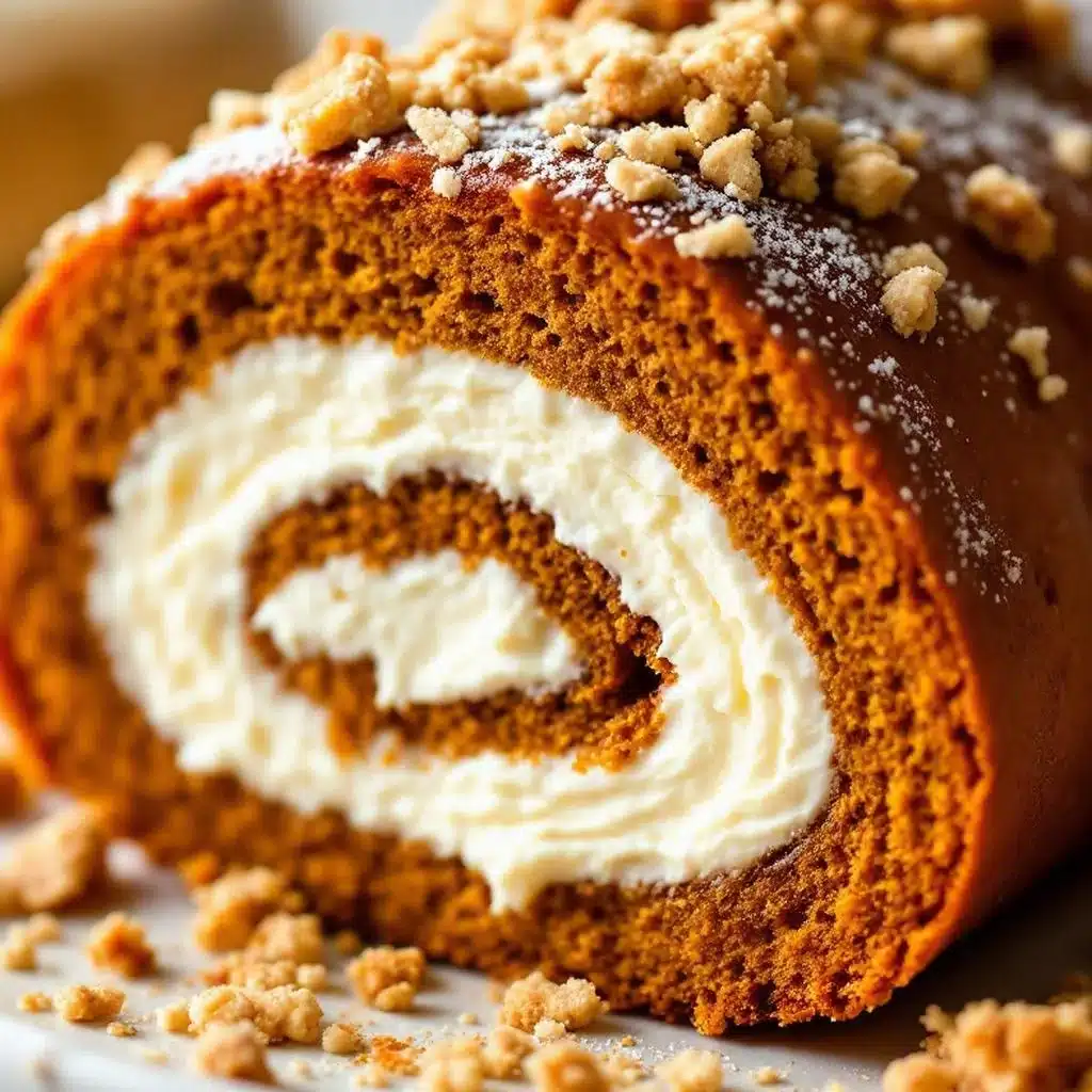 perfect pumpkin roll - featured image
