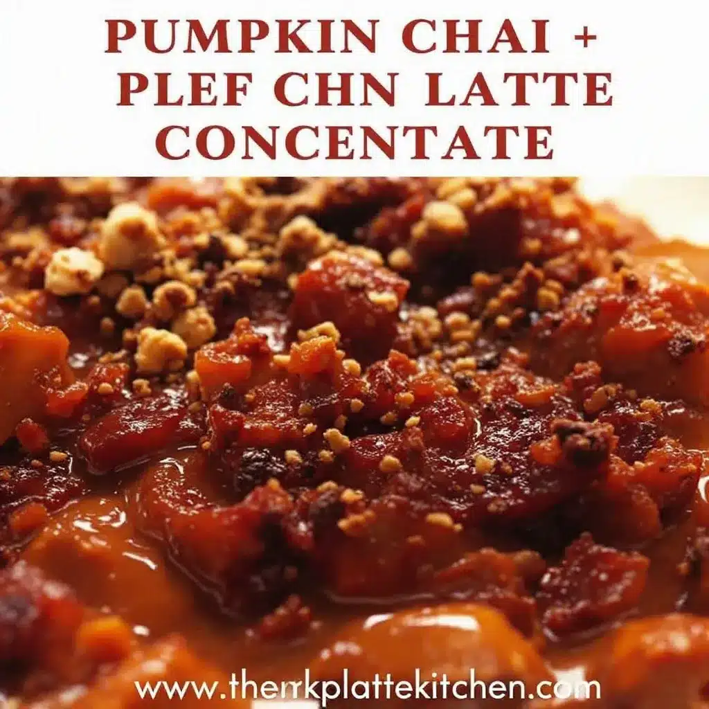 pumpkin chai latte concentrate preparation steps