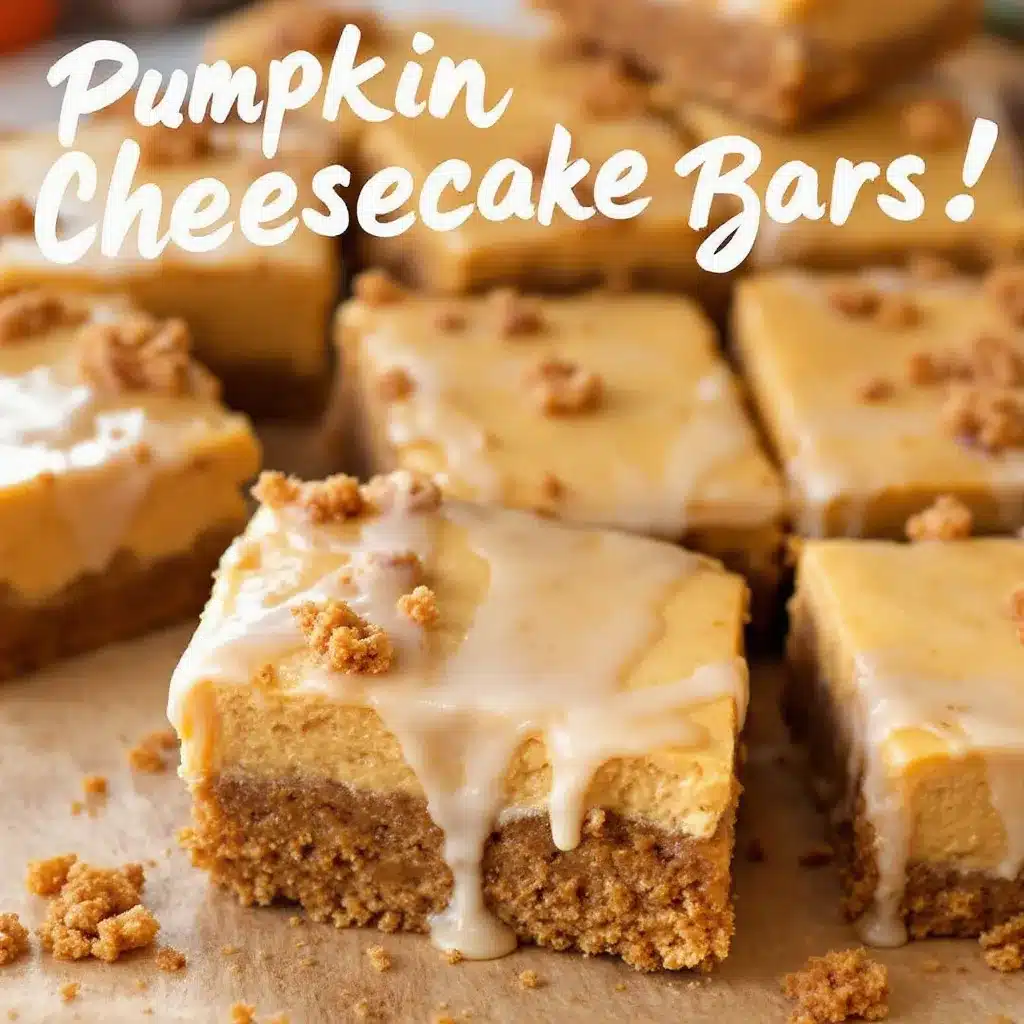 pumpkin cheesecake bars preparation steps