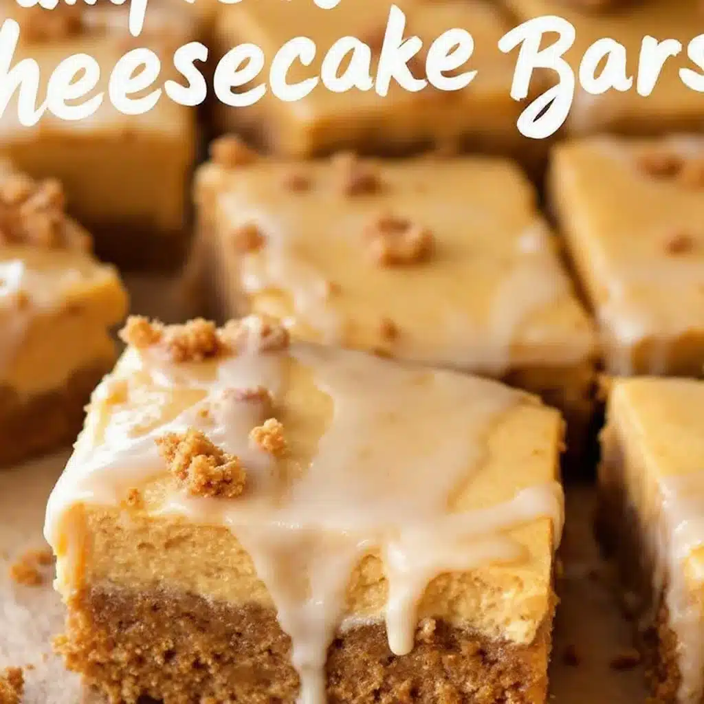 pumpkin cheesecake bars - featured image