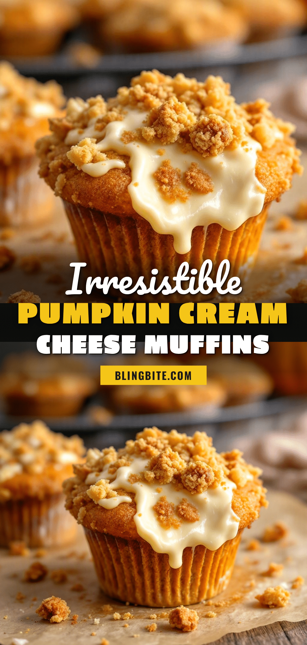 Pumpkin cream cheese muffins recipe