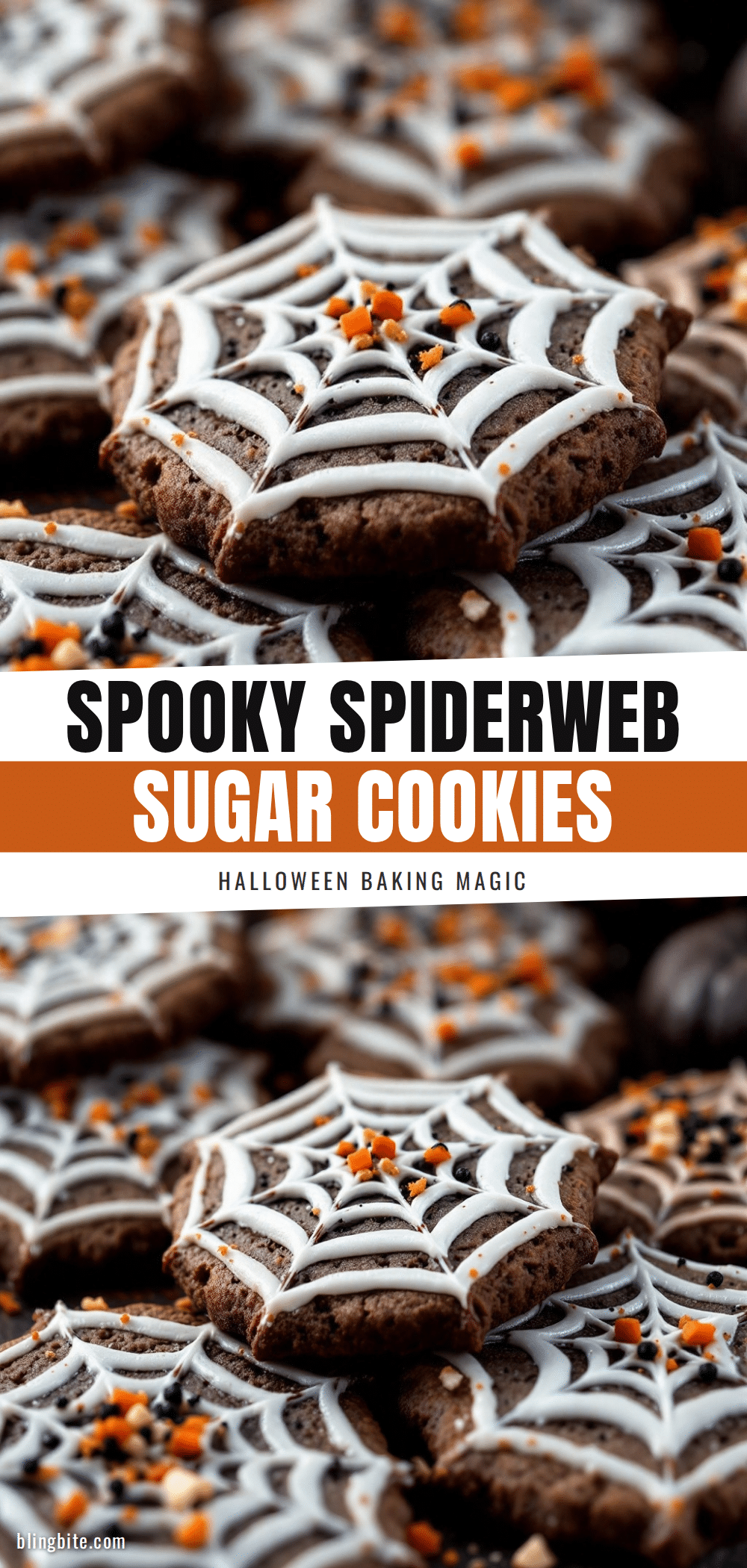 Spooky Spiderweb Sugar Cookies recipe