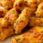 air fryer parmesan garlic chicken wings - featured image