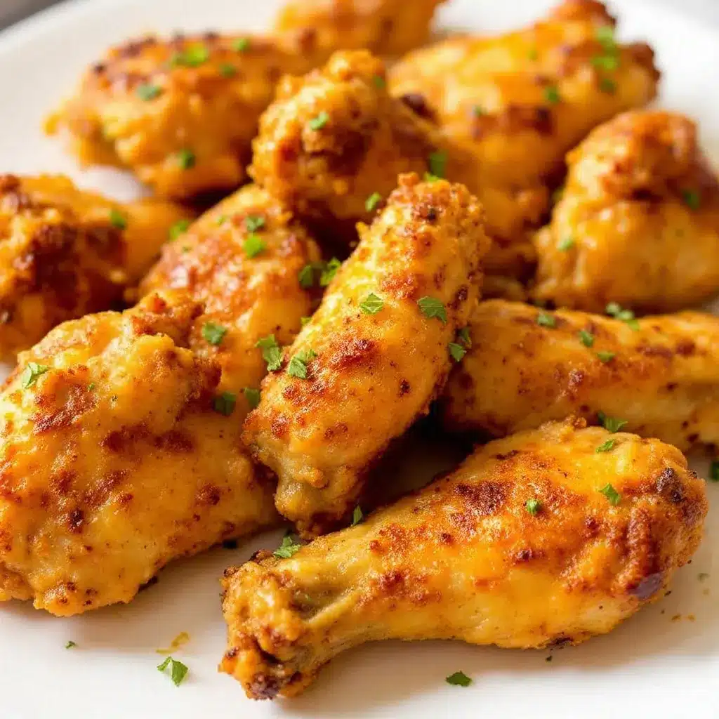 air fryer parmesan garlic chicken wings preparation steps