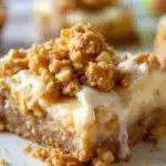 apple crisp cheesecake bars - featured image
