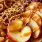 caramel apple charcuterie board - featured image