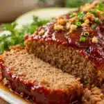 classic meatloaf with sweet brown sugar glaze - featured image
