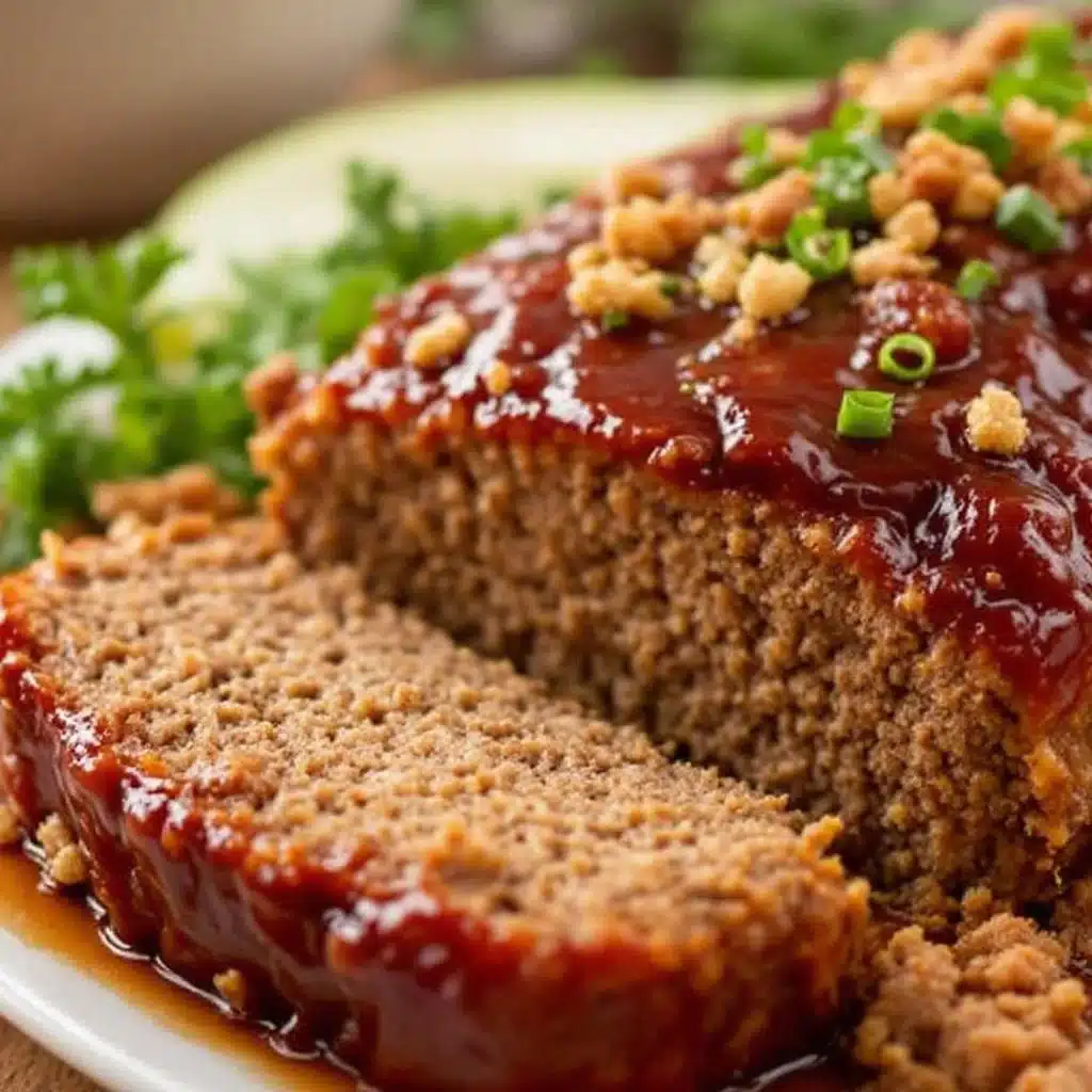 classic meatloaf with sweet brown sugar glaze - featured image