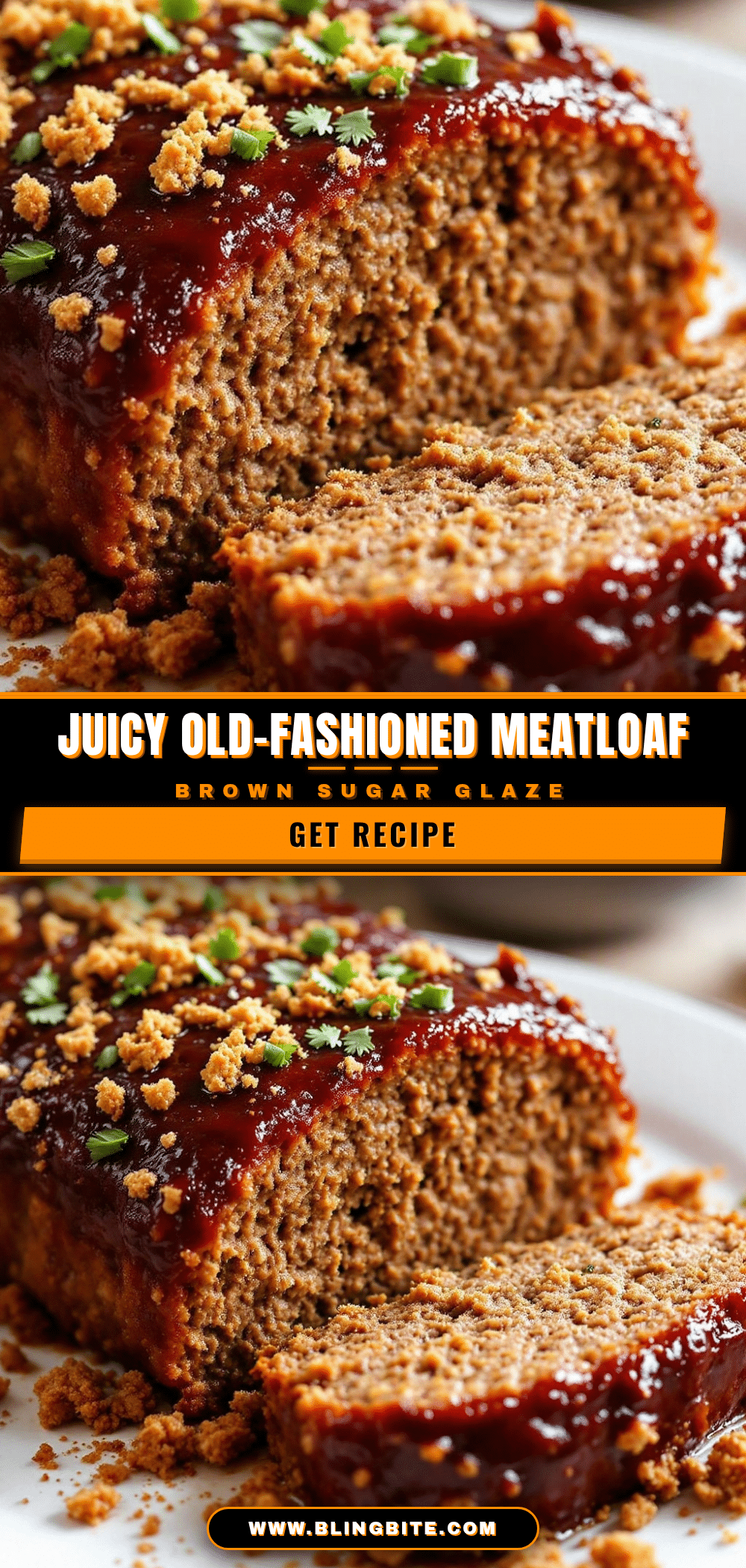 classic old-fashioned meatloaf with brown sugar glaze recipe