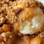 cozy apple crisp with oat pecan crumble - featured image