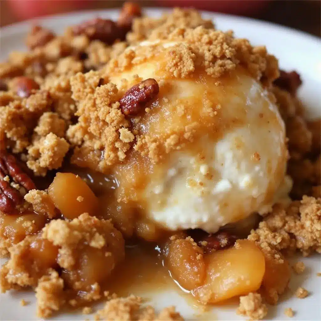 cozy apple crisp with oat pecan crumble preparation steps