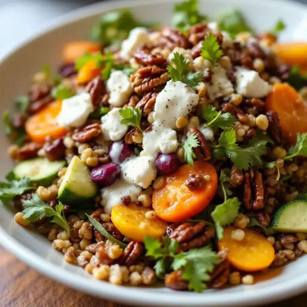 Cozy Fall Harvest Salad with Candied Pecans preparation steps