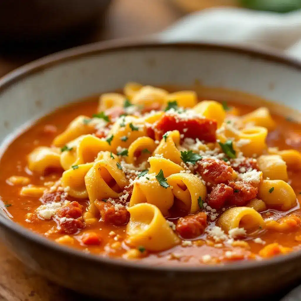 cozy lasagna soup preparation steps