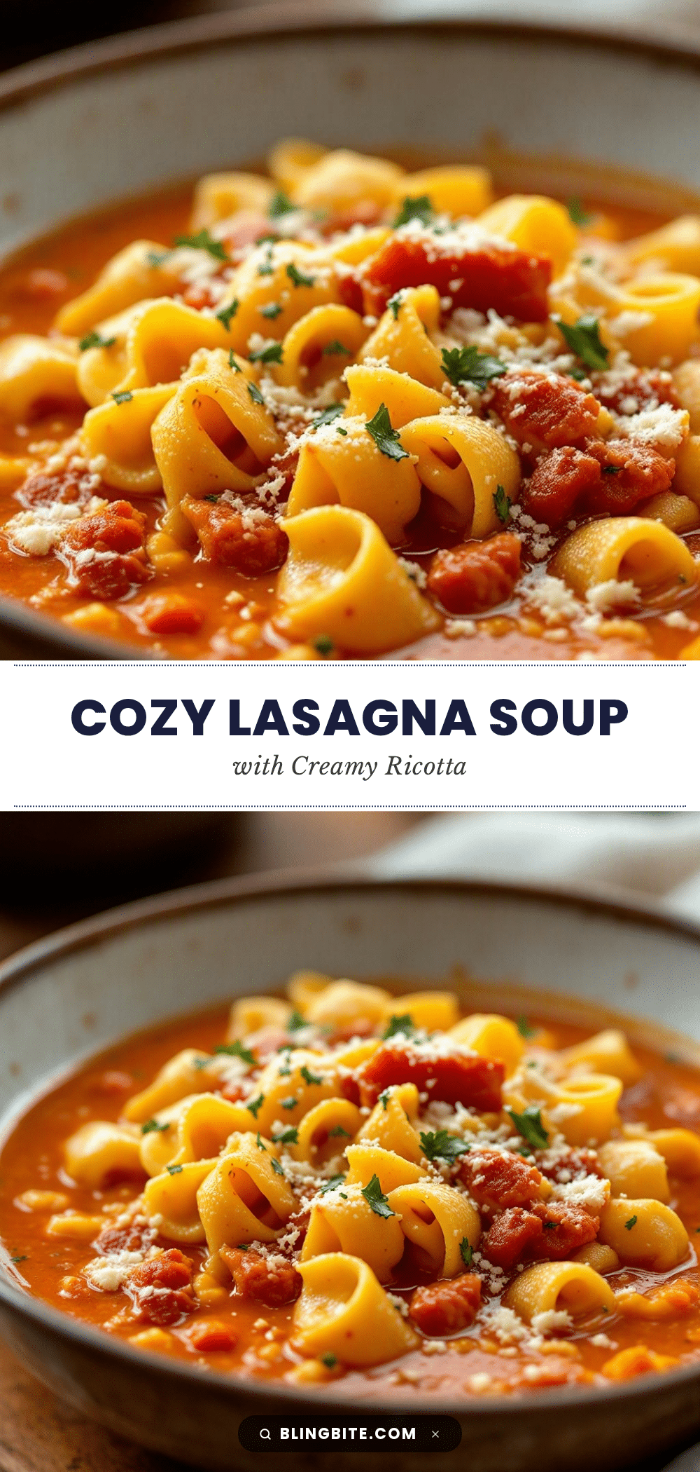 cozy lasagna soup recipe