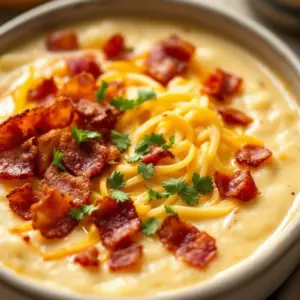 creamy baked potato soup - featured image