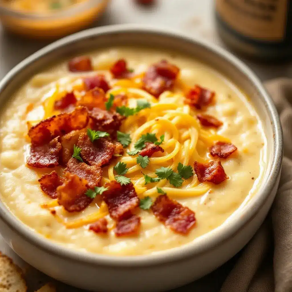 creamy baked potato soup preparation steps