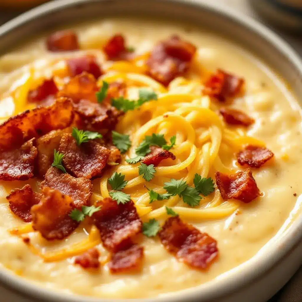 creamy baked potato soup - featured image