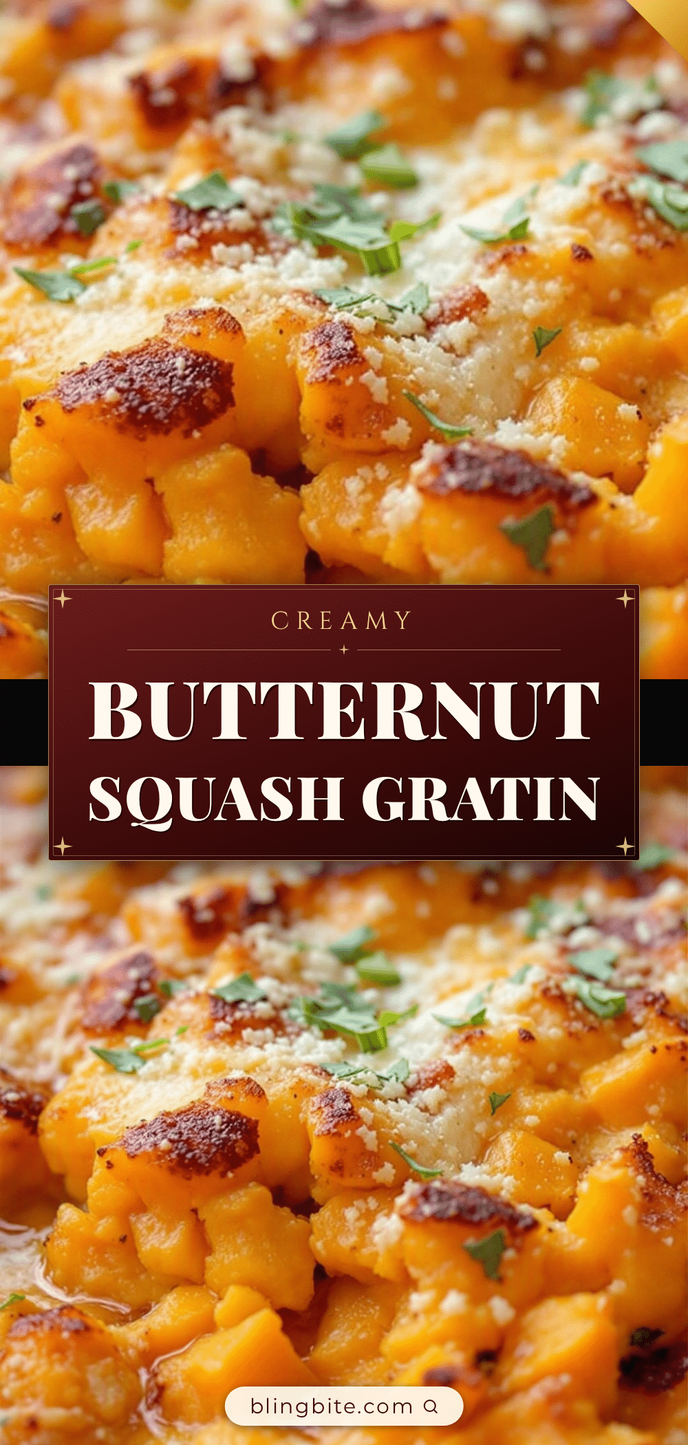 creamy butternut squash gratin recipe