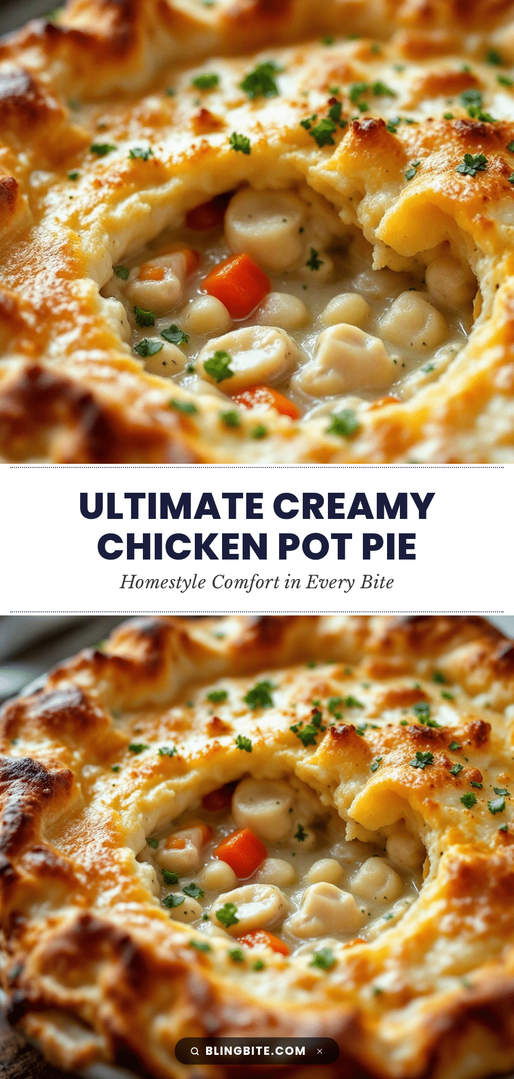 creamy chicken pot pie recipe