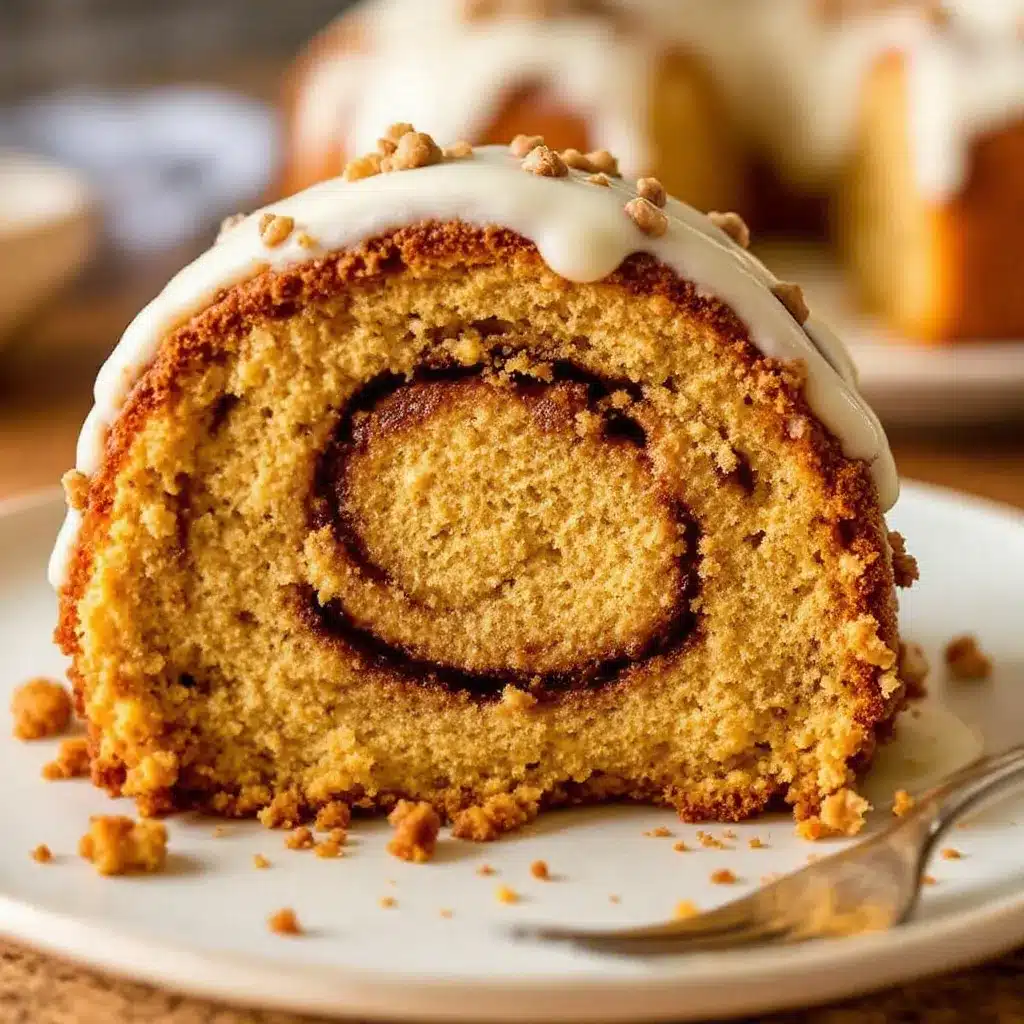creamy cinnamon roll pumpkin cake with cream cheese icing preparation steps