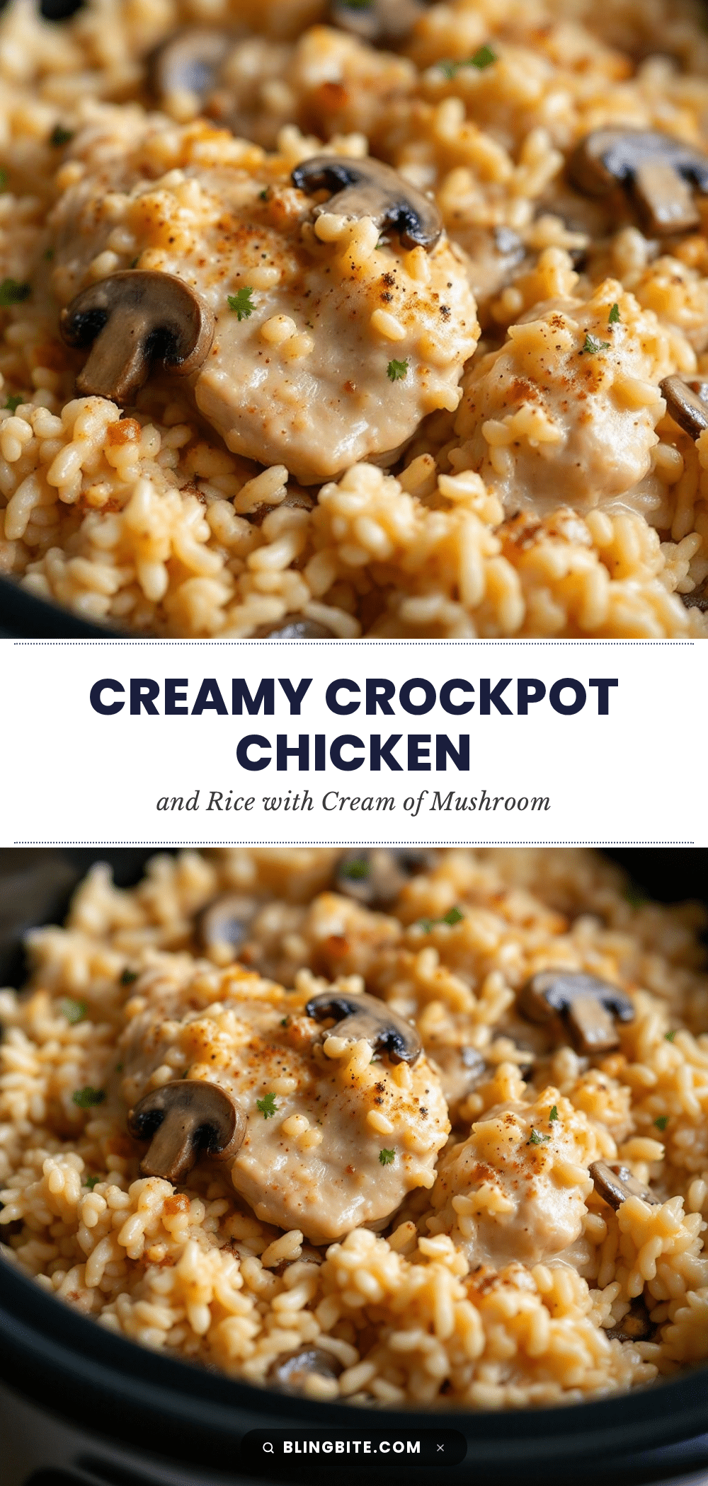 creamy crockpot chicken and rice recipe