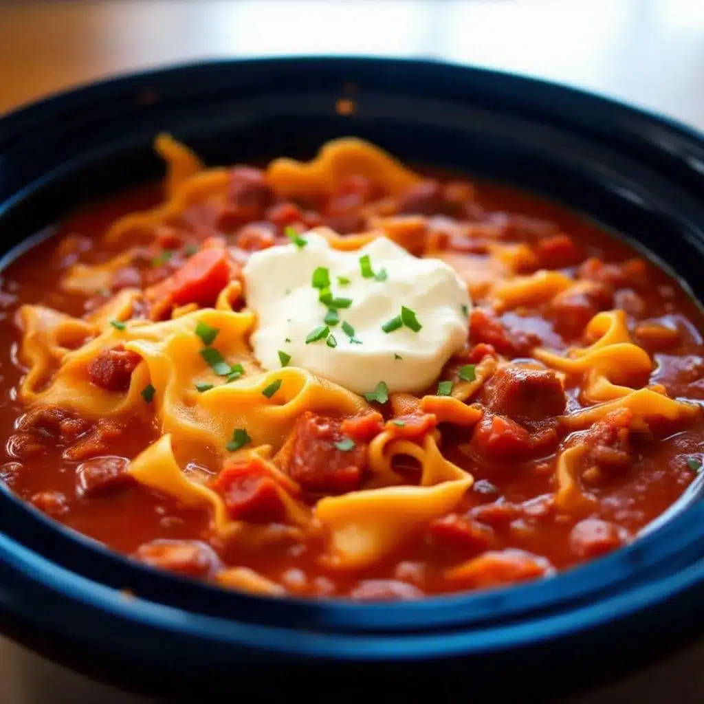 creamy crockpot lasagna soup preparation steps
