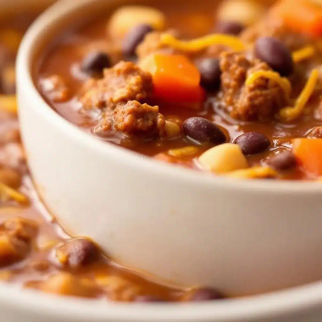 creamy crockpot taco soup - featured image