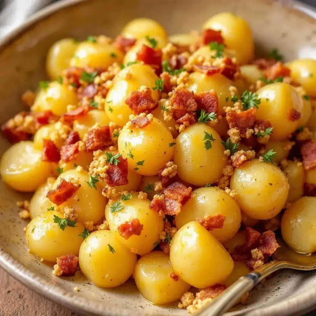creamy German potato salad preparation steps
