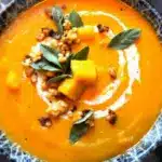 creamy honeynut squash soup - featured image