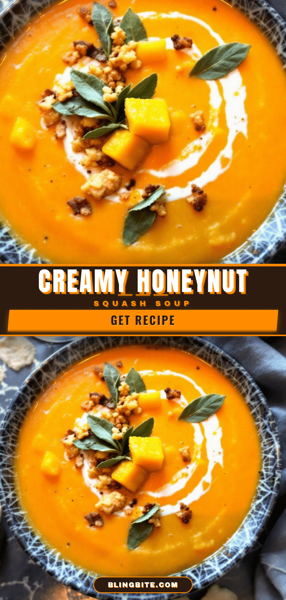 creamy honeynut squash soup recipe