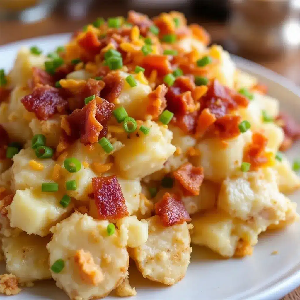 creamy loaded baked potato salad preparation steps