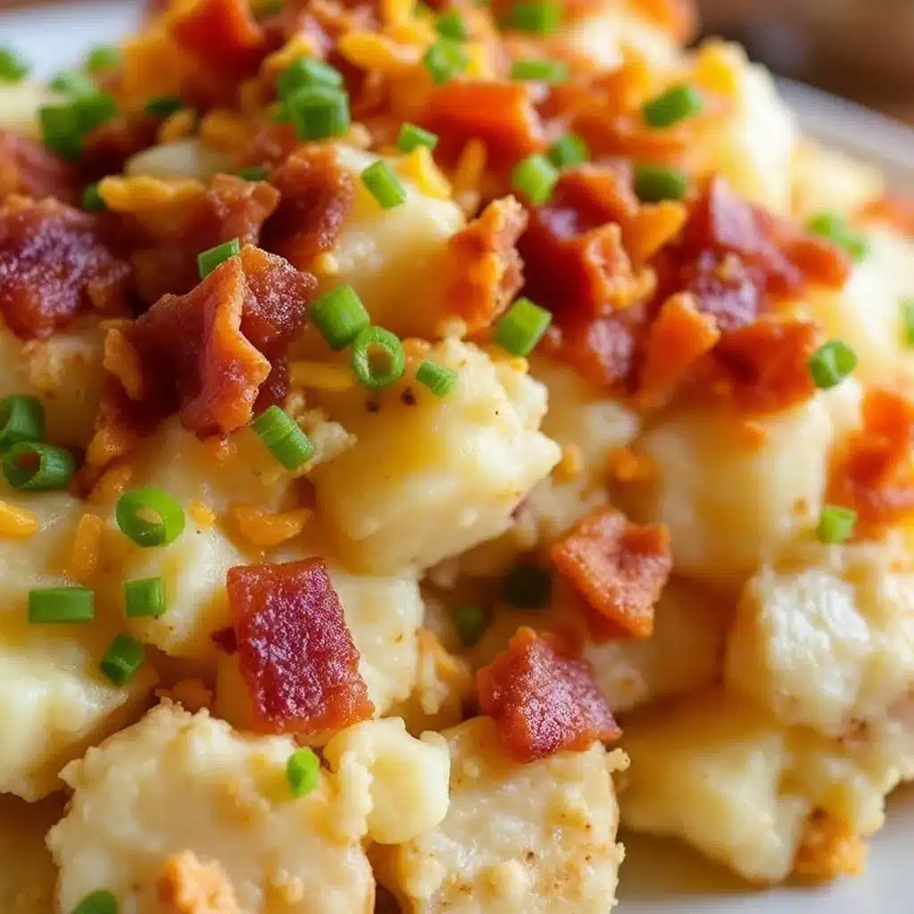 creamy loaded baked potato salad - featured image