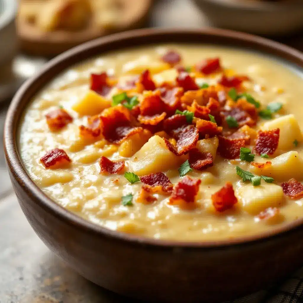 creamy loaded baked potato soup preparation steps
