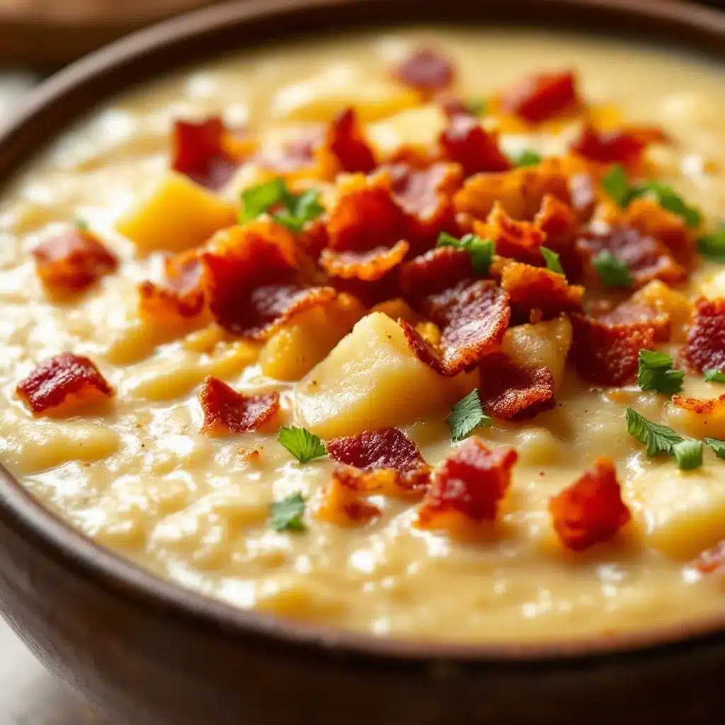 creamy loaded baked potato soup - featured image