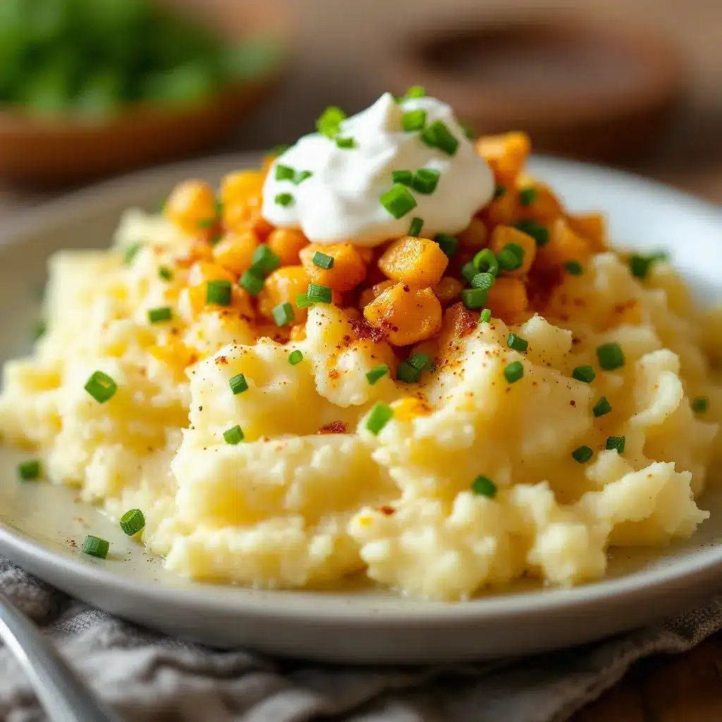 creamy loaded mashed potatoes preparation steps