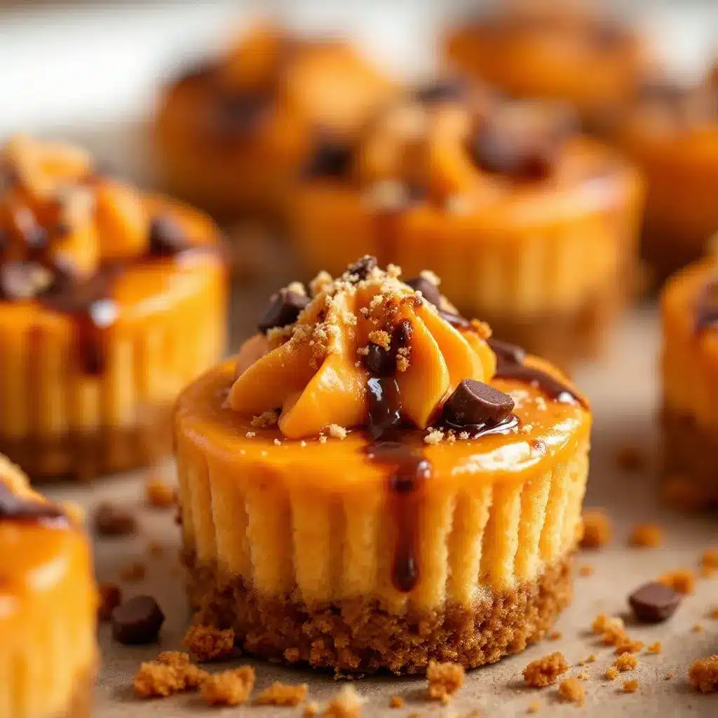 creamy mini halloween pumpkin cheesecake bites preparation steps