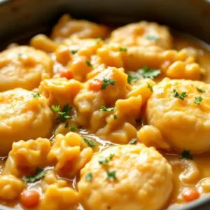 creamy one pot chicken and dumplings - featured image