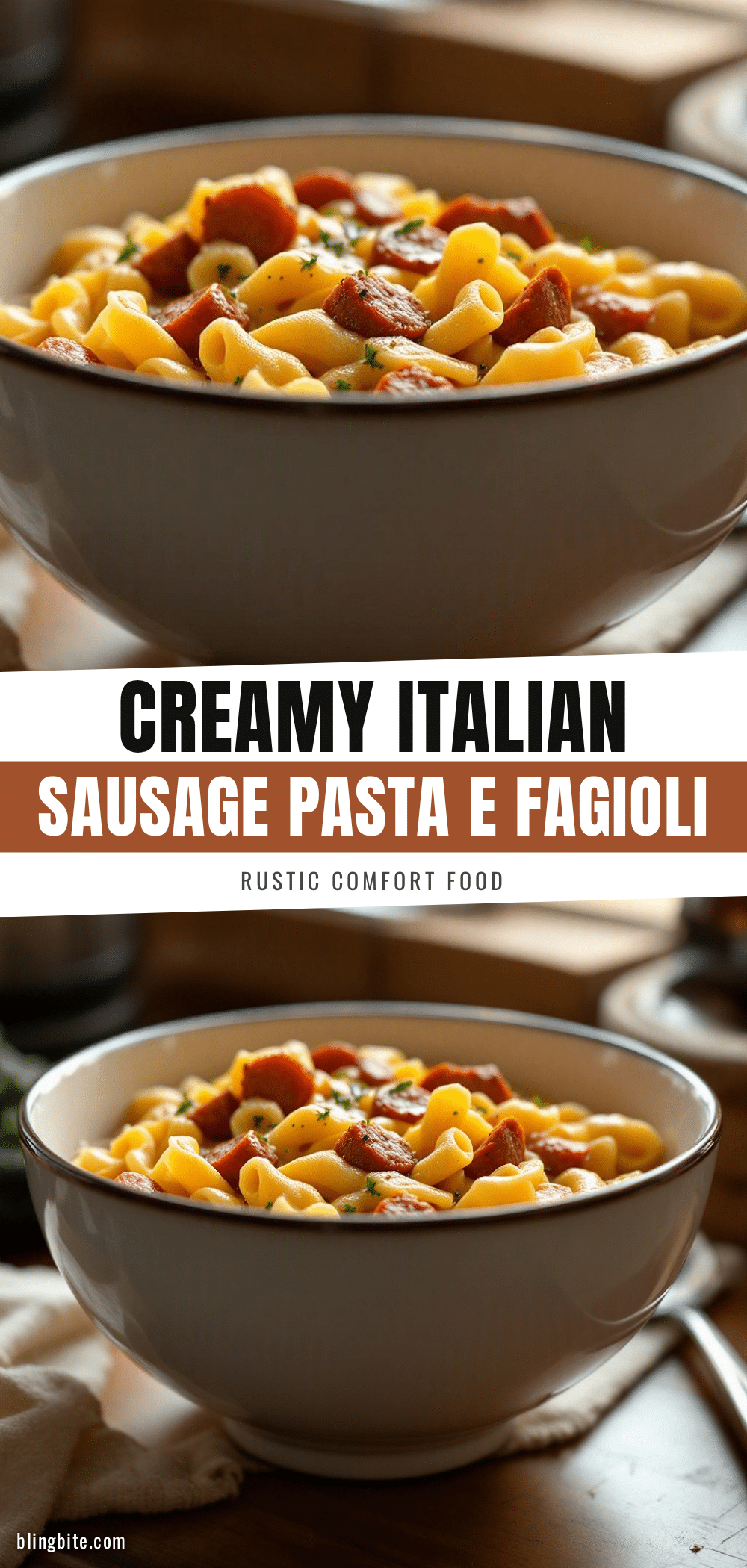 creamy pasta e fagioli recipe