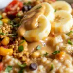 creamy peanut butter banana overnight oats - featured image
