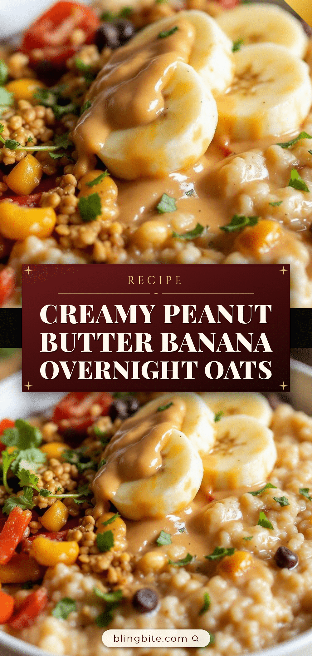 creamy peanut butter banana overnight oats recipe