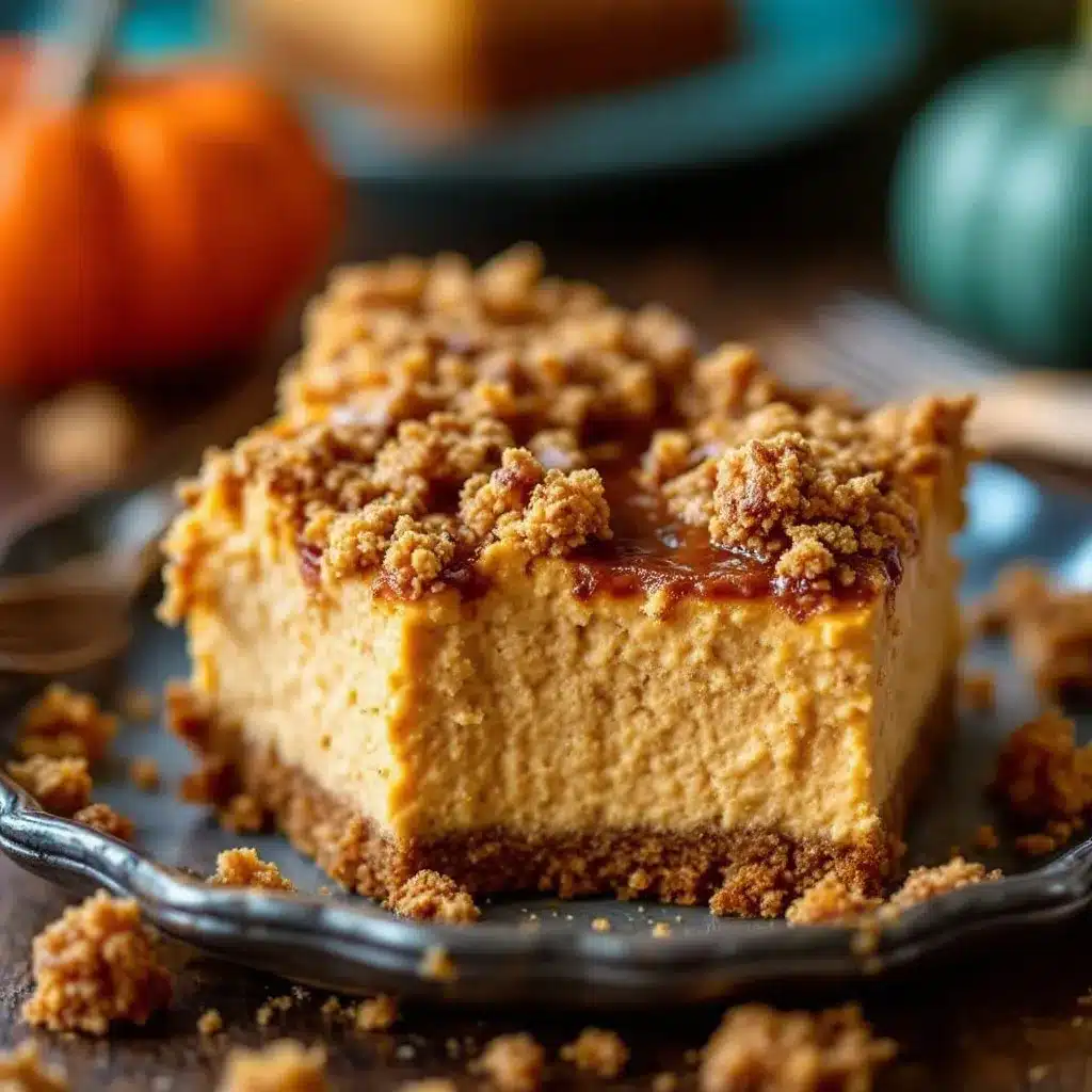 Creamy Pumpkin Cheesecake Bars preparation steps