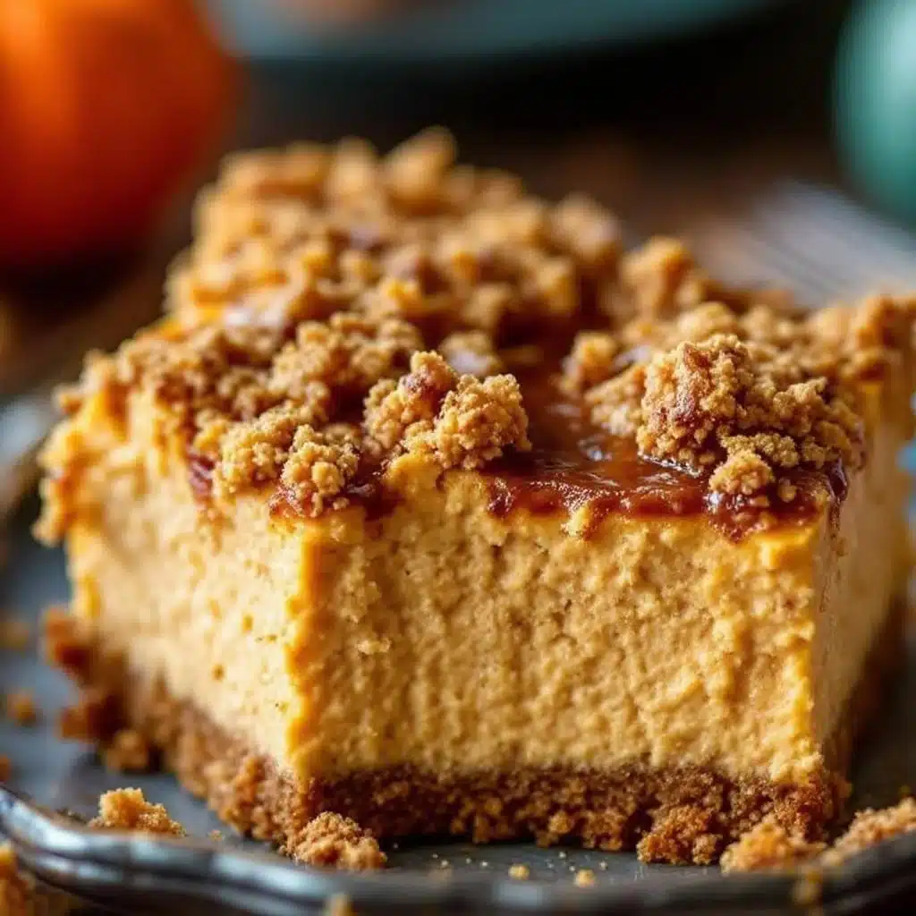 Creamy Pumpkin Cheesecake Bars - featured image